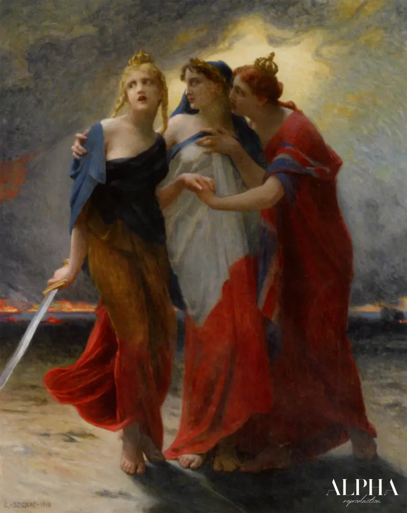 La Belgique, La France Et L'angleterre Devant L'invasion Allemande - Guillaume Seignac - Reproductions de tableaux et peintures haut de gamme