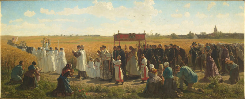 La Bendición de los cereales en Artois - Jules Breton