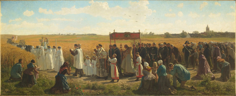 La Bendición de los cereales en Artois - Jules Breton