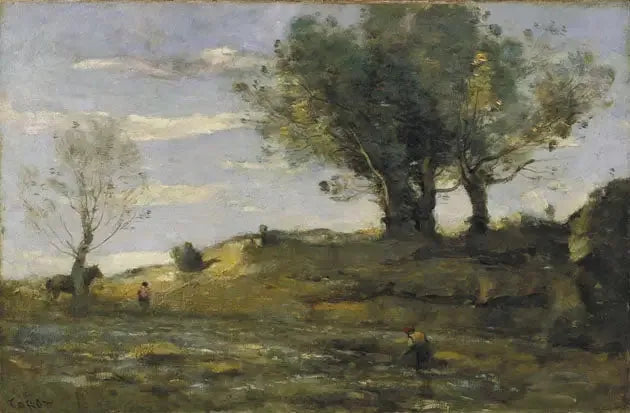 La orilla - Jean-Baptiste Camille Corot