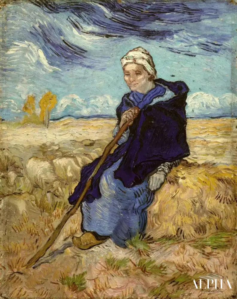 La bergère - Van Gogh - Reproductions de tableaux et peintures haut de gamme