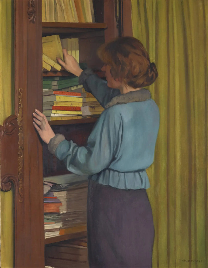 La biblioteca - Félix Vallotton