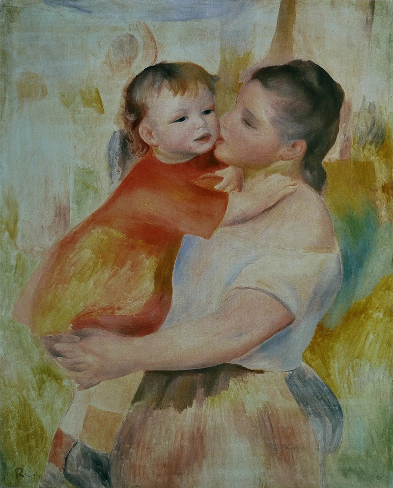 La Lavandera y su hijo - Pierre-Auguste Renoir