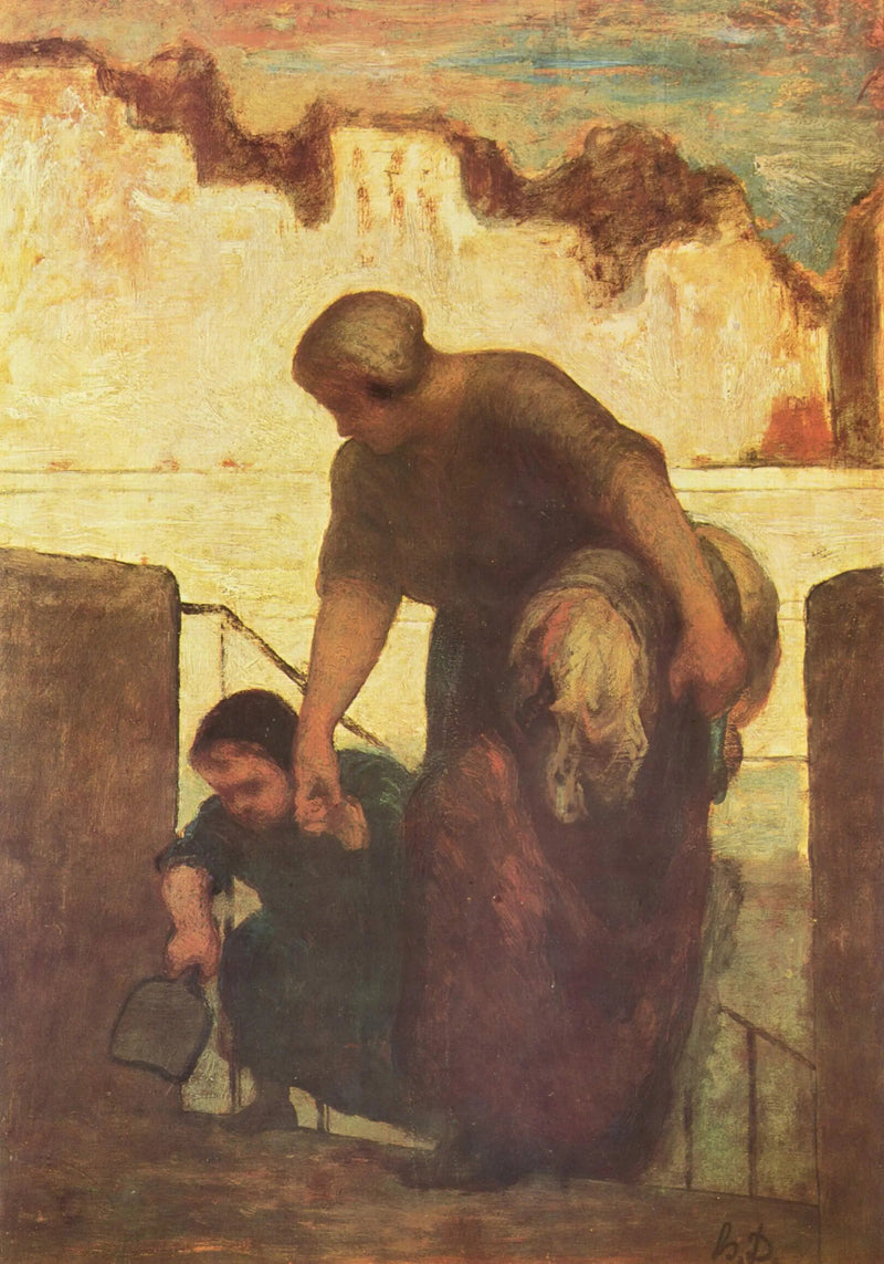 La Lavandera - Honoré Daumier