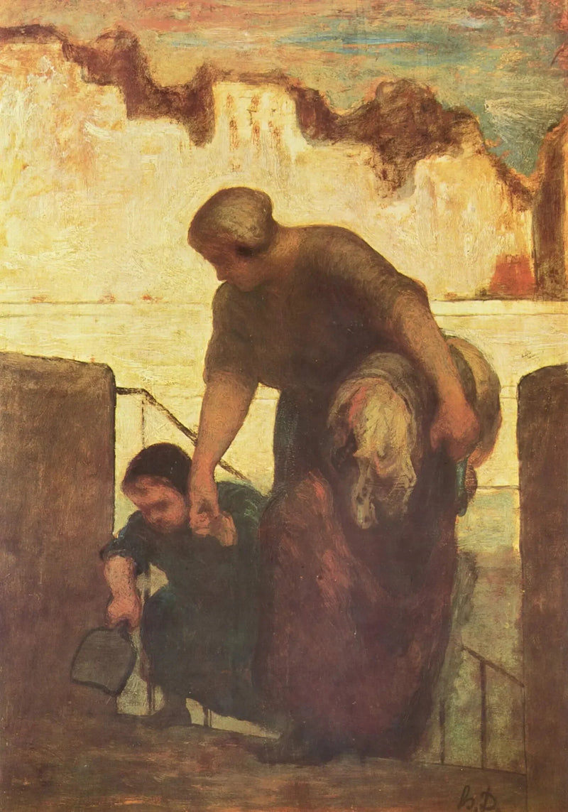 La Lavandera - Honoré Daumier