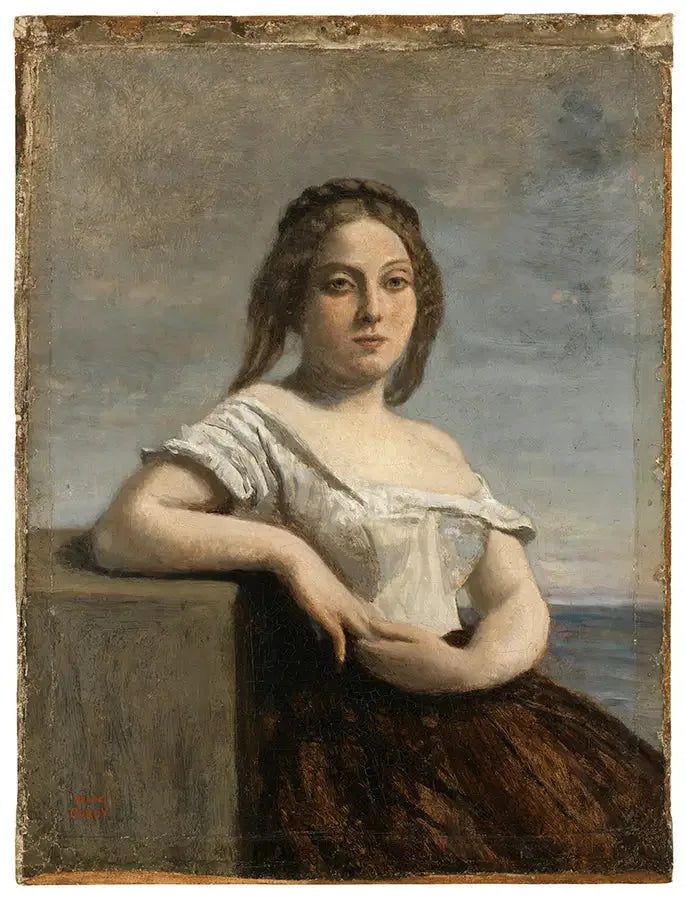 La rubia gascona - Jean-Baptiste Camille Corot