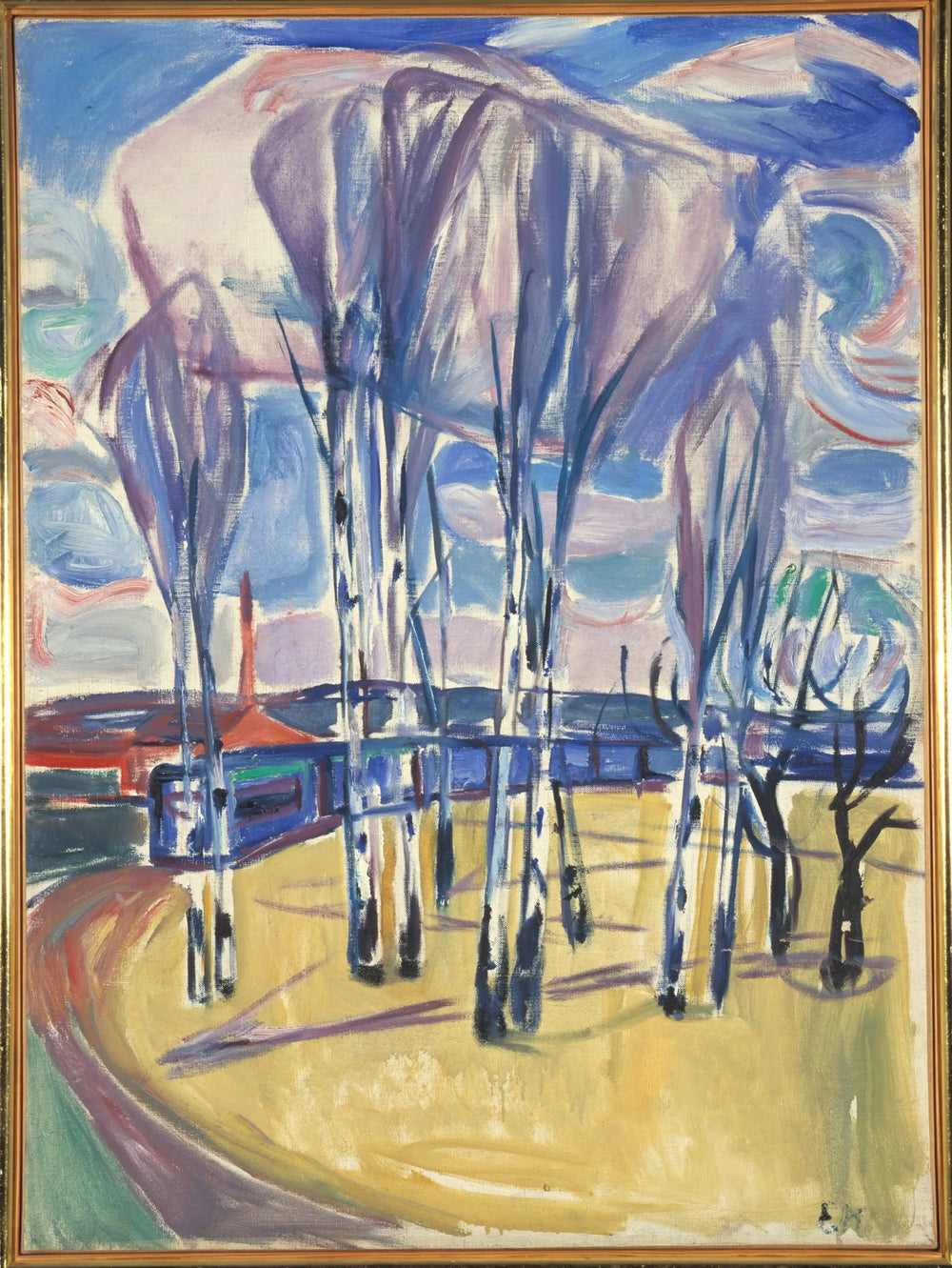 La Boucle de tram à Skøyen - Edvard Munch image 1 reproduction artisanale de tableau