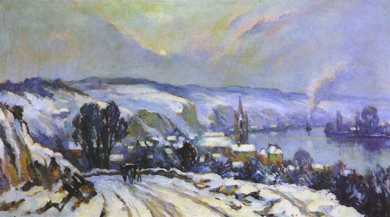 La Villa bajo la Nieve - Robert Antoine Pinchon