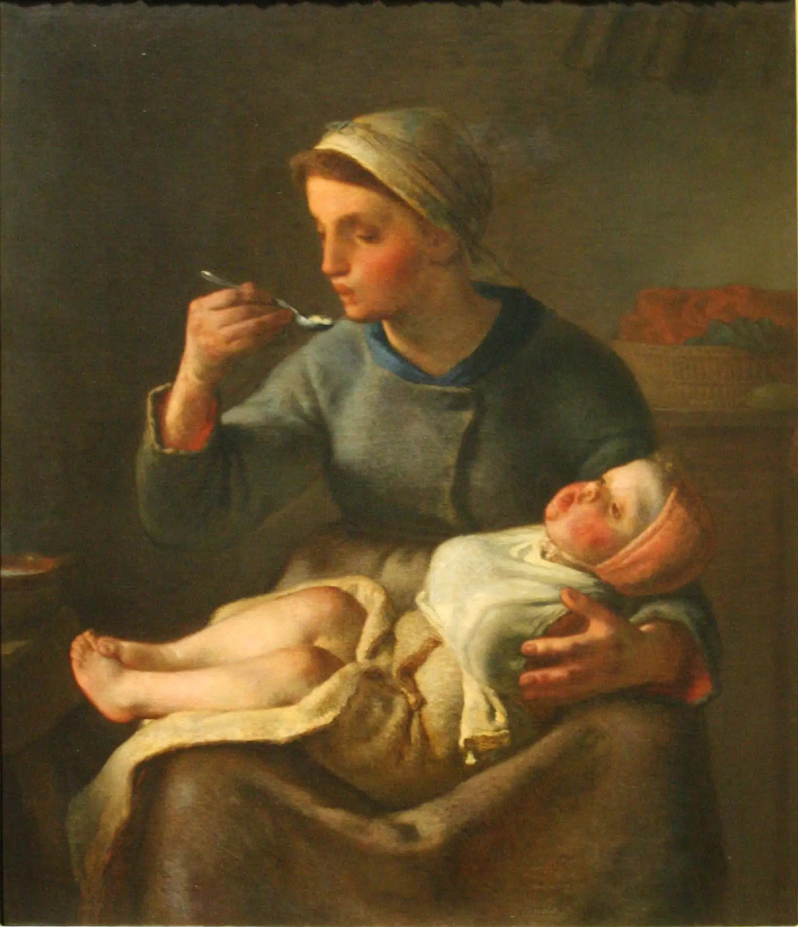 La bouillie - Jean-François Millet - Alpha Reproduction