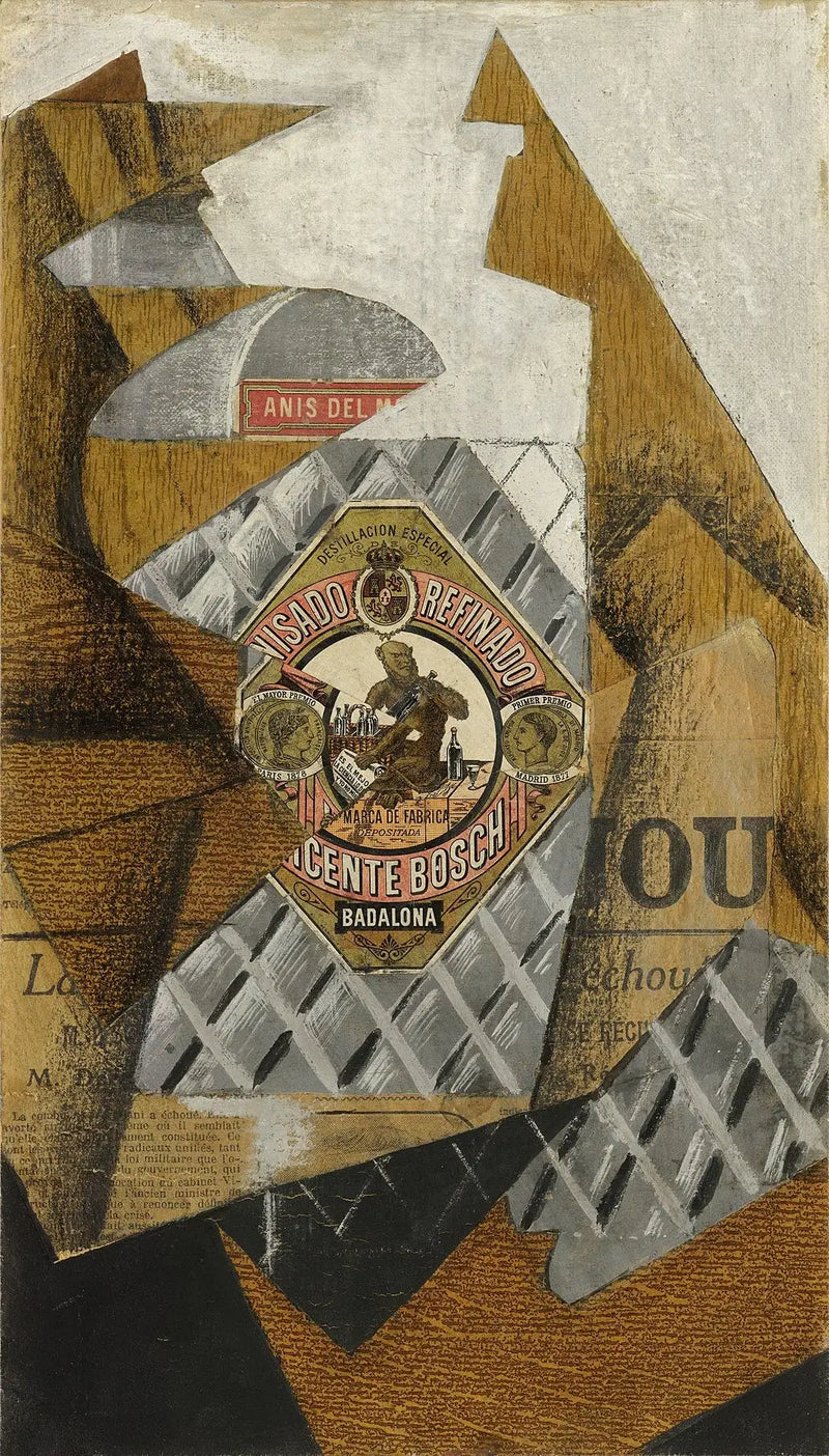 La Botella de anís - Juan Gris