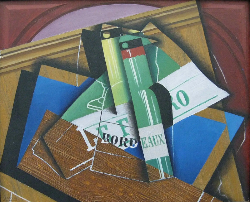 La Botella de Burdeos - Juan Gris