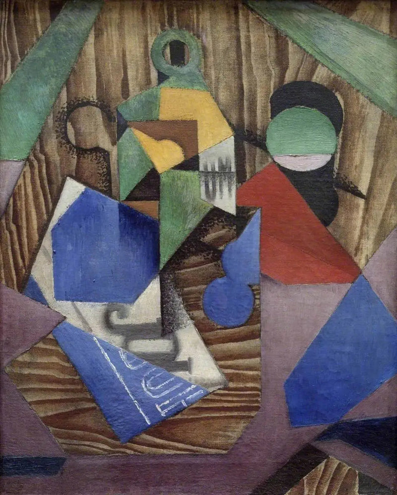 La botella de ron y el periódico - Juan Gris