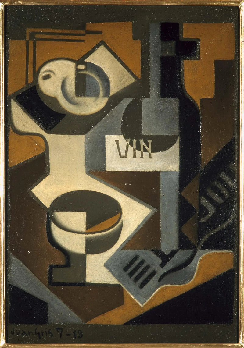 La botella de vino - Juan Gris