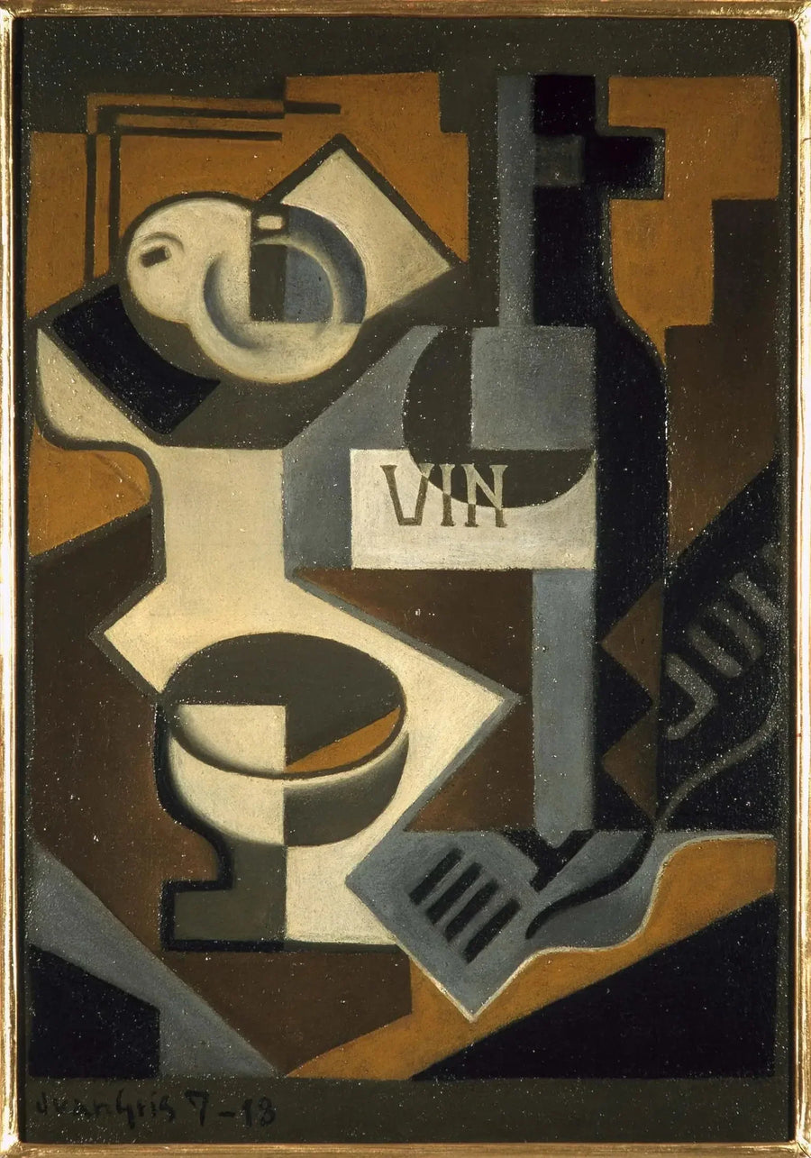 La botella de vino - Juan Gris