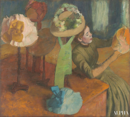 la boutique de chapellerie - Edgar Degas - Reproductions de tableaux et peintures haut de gamme