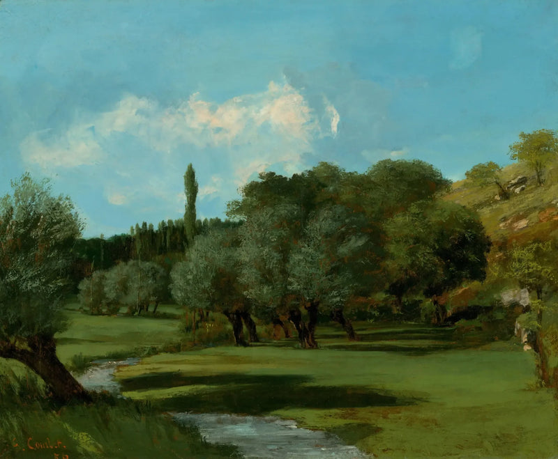 La bretonnerie en el departamento de Indre - Gustave Courbet
