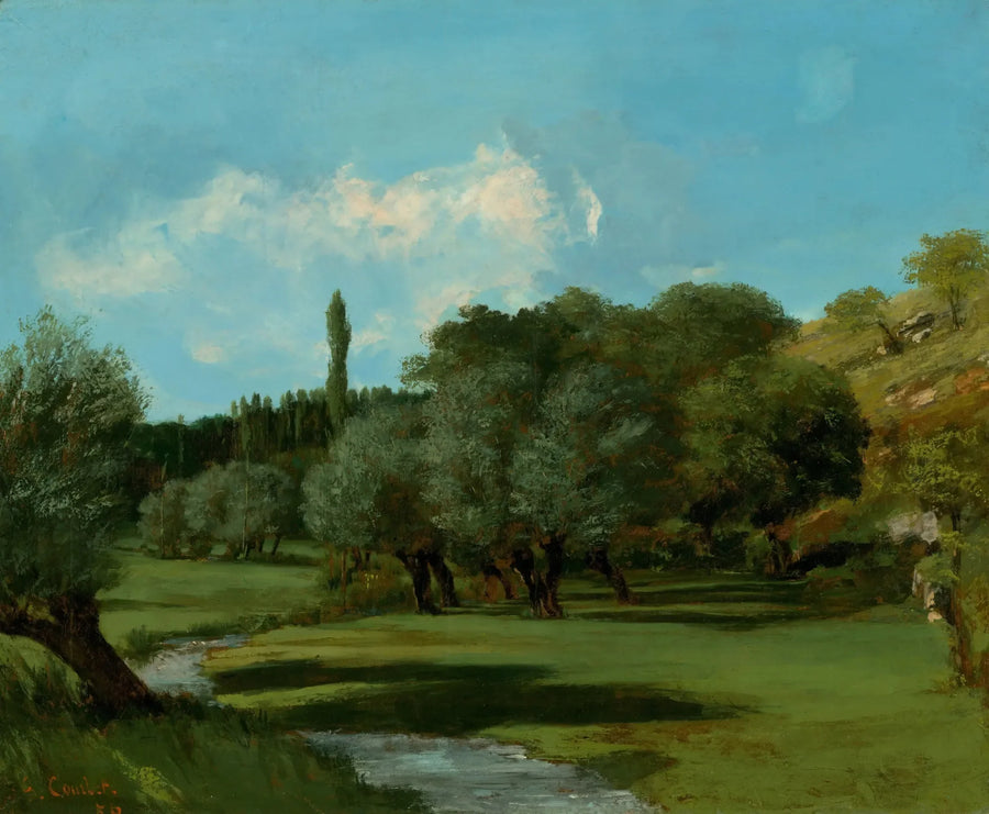 La bretonnerie en el departamento de Indre - Gustave Courbet