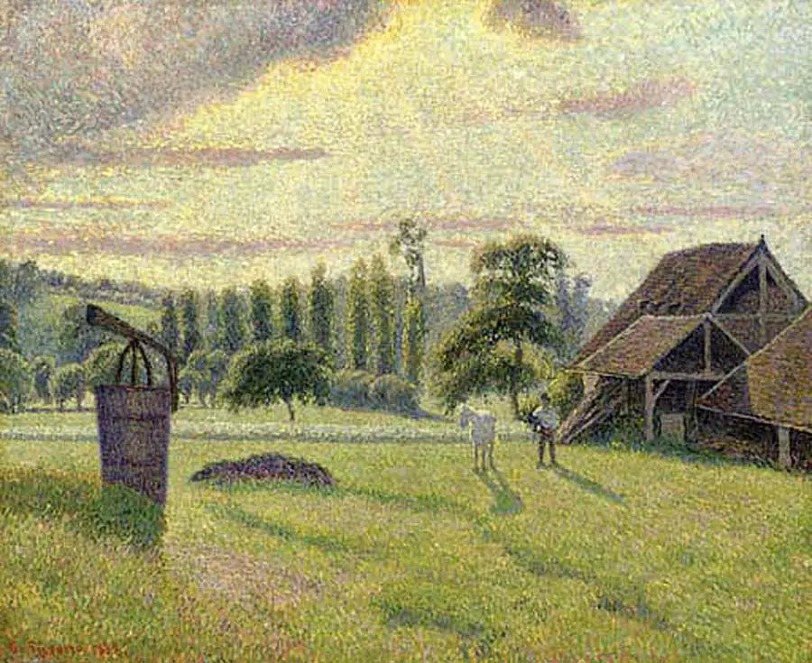 La Briqueterie Delafolie en Éragny - Camille Pissarro