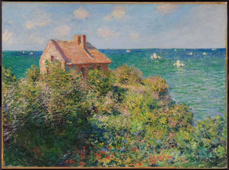 La cabaña de pescadores en los acantilados de Varengeville - Claude Monet