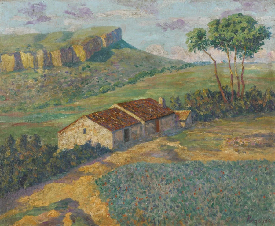 El campo cerca de Ripoll, Cataluña - Dari��o de Regoyos