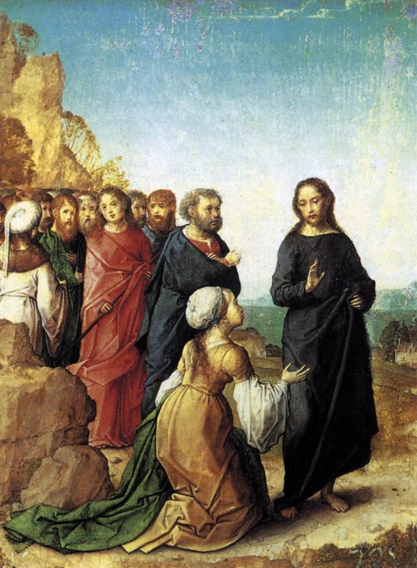 La Cananéenne pide la sanación de su hija - Juan de Flandes