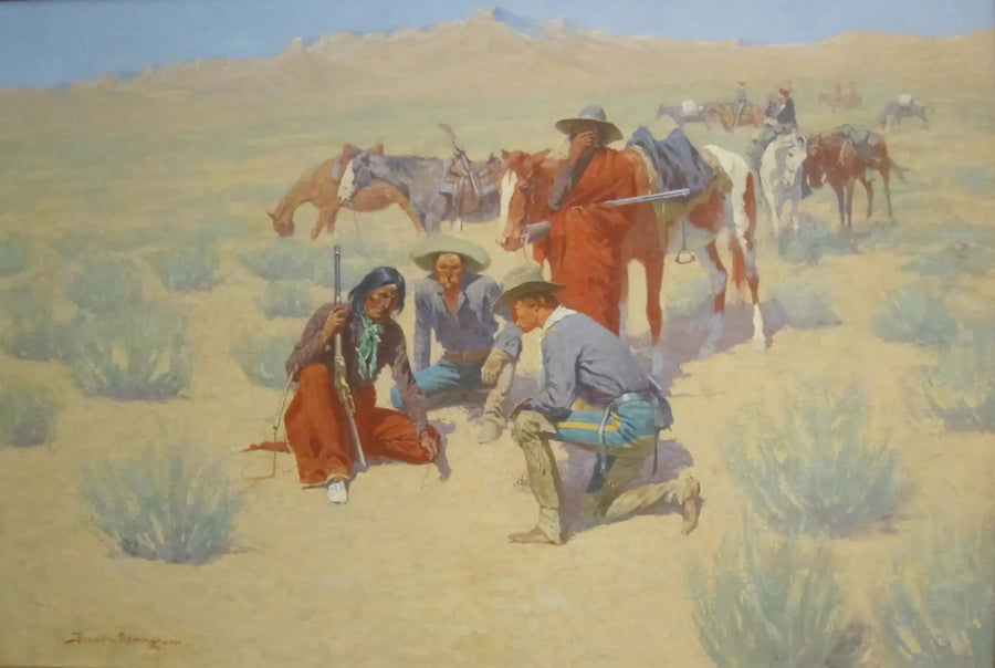 La carta en la arena - Frederic Remington