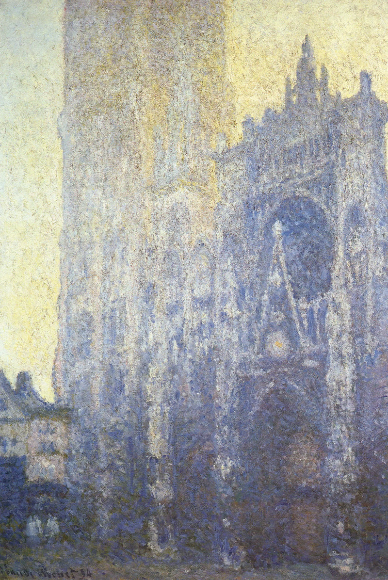 La Catedral de Rouen, el Portal, Efecto de la mañana - Claude Monet