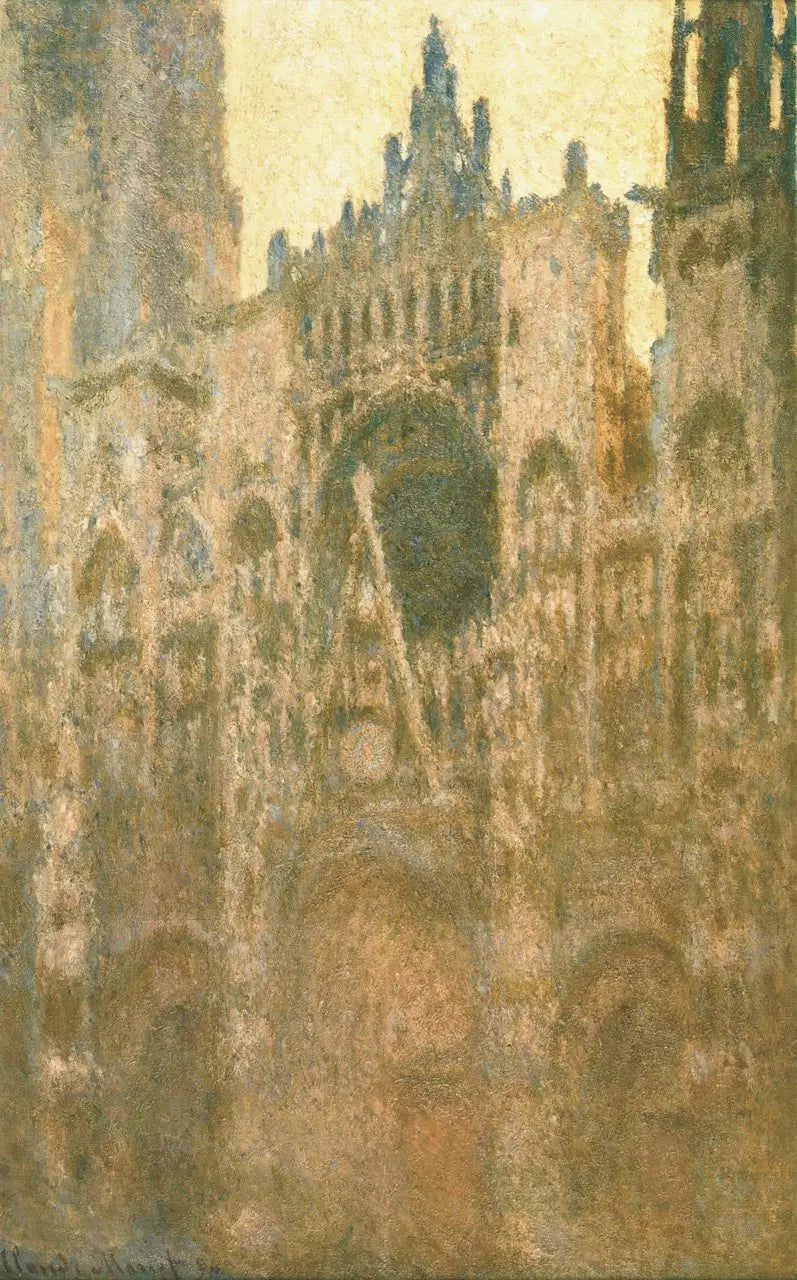 Reproduction du tableau « La Cathédrale de Rouen, le Portail, Effet de matin - Claude Monet » par Alpha Reproduction en peinture à l’huile
