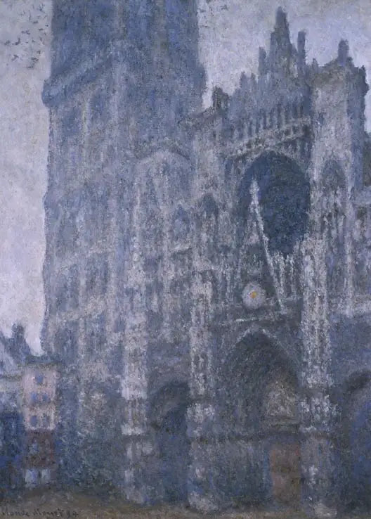 La Catedral de Rouen, el Portal y la torre de Albane, Tiempo gris - Claude Monet
