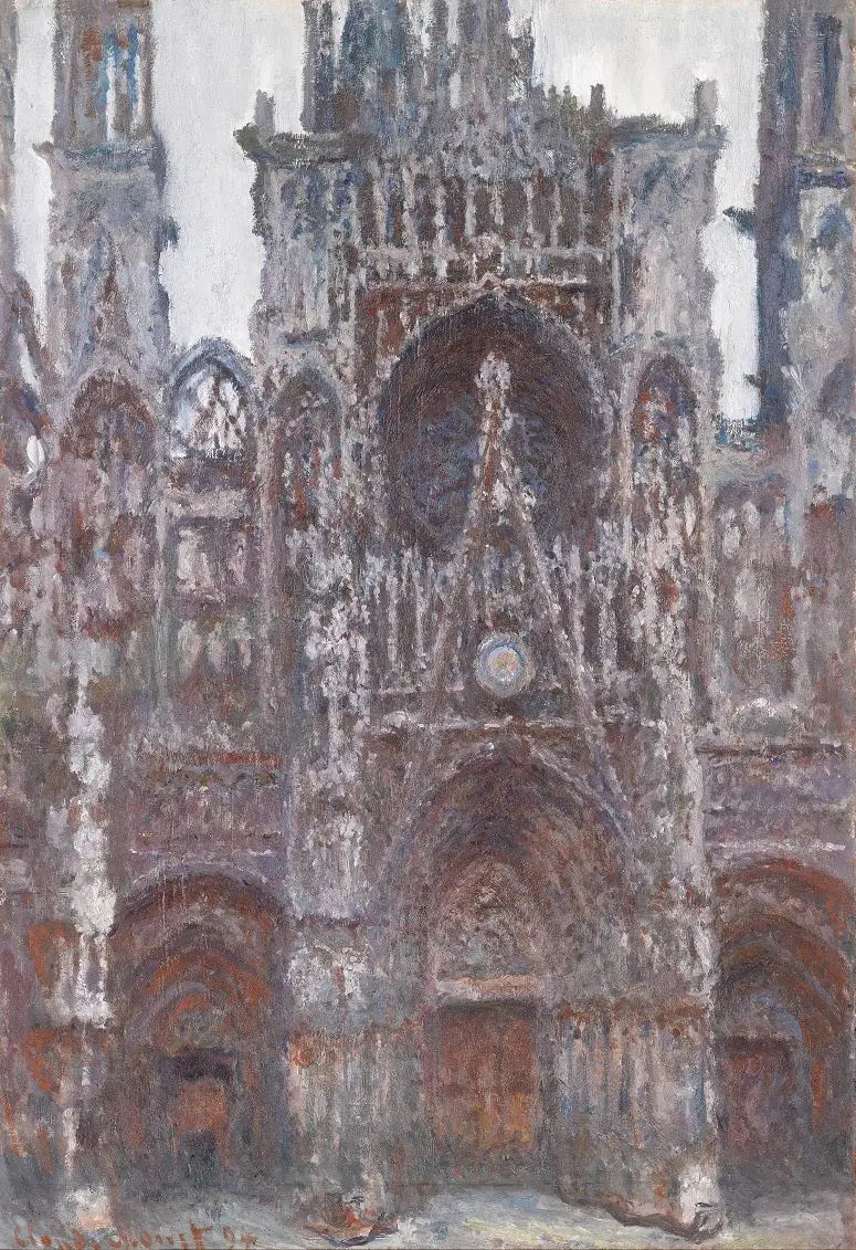 La Catedral de Rouen. El portal visto de frente, Armonía marrón - Claude Monet