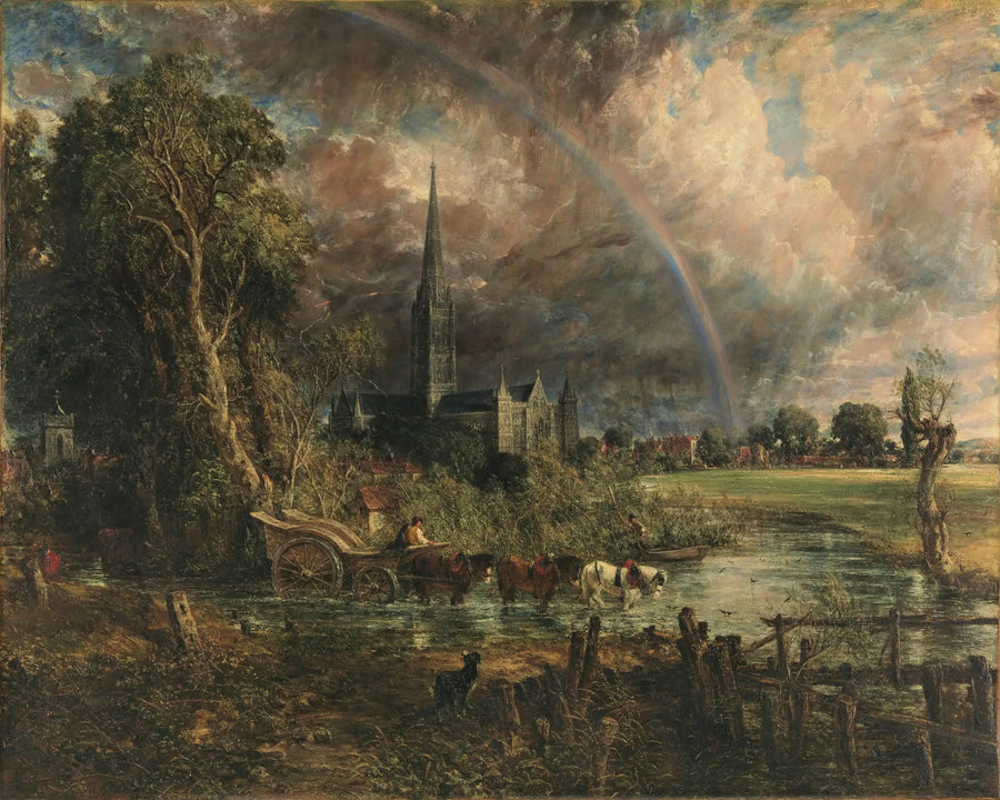 La catedral de Salisbury vista desde los prados - John Constable