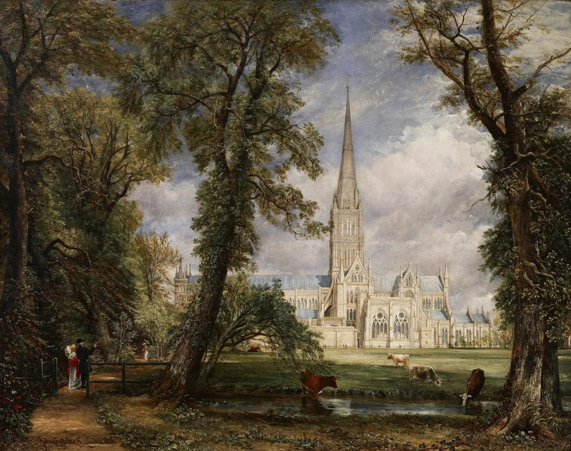 La catedral de Salisbury vista desde los jardines del obispo - John Constable