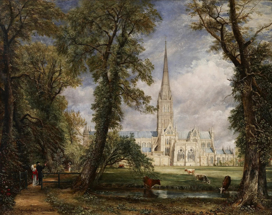 La catedral de Salisbury vista desde los jardines del obispo - John Constable