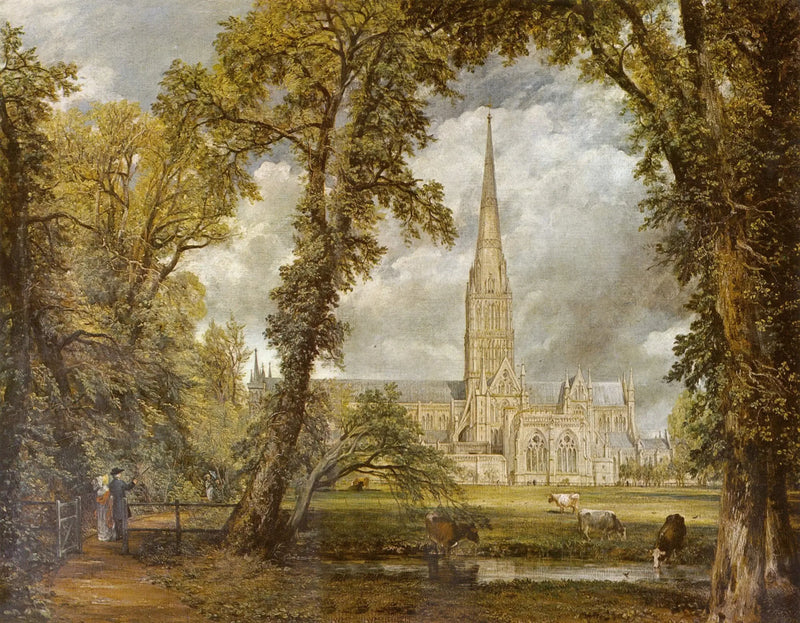 La catedral de Salisbury vista desde los jardines del obispo - John Constable