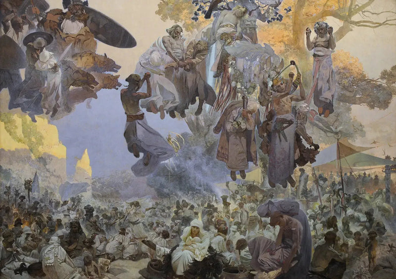 La celebración de Svantovít - Alphonse Mucha