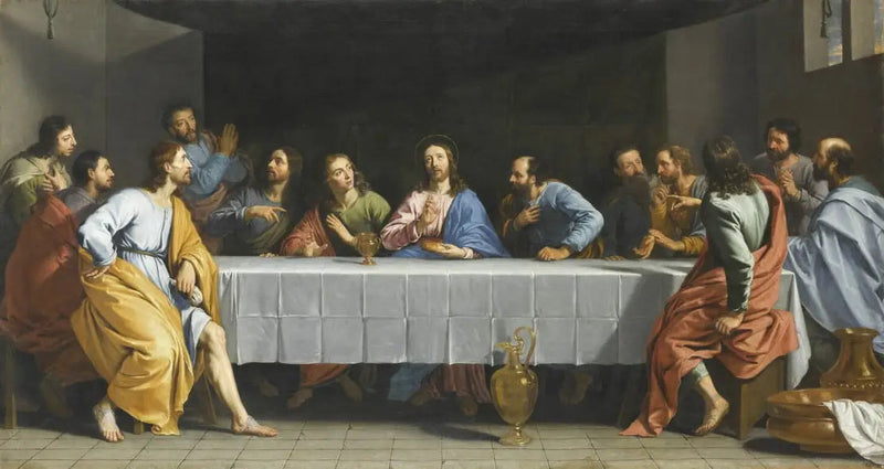 La Última Cena, conocida como La Pequeña Cena - Philippe de Champaigne