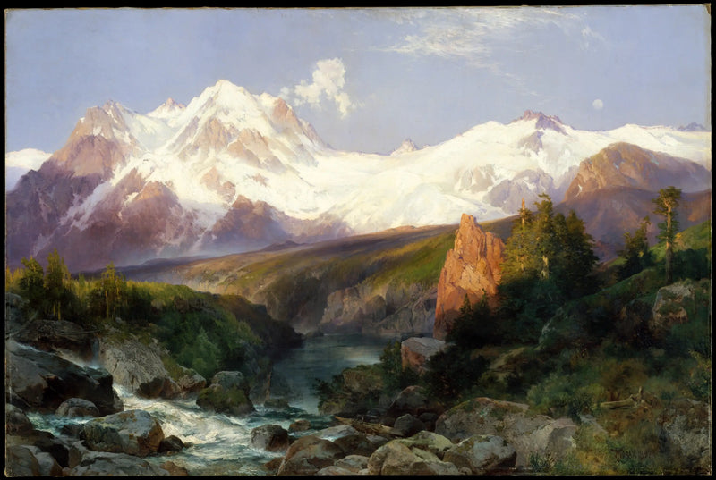 La cadena de los Tetons - Thomas Moran