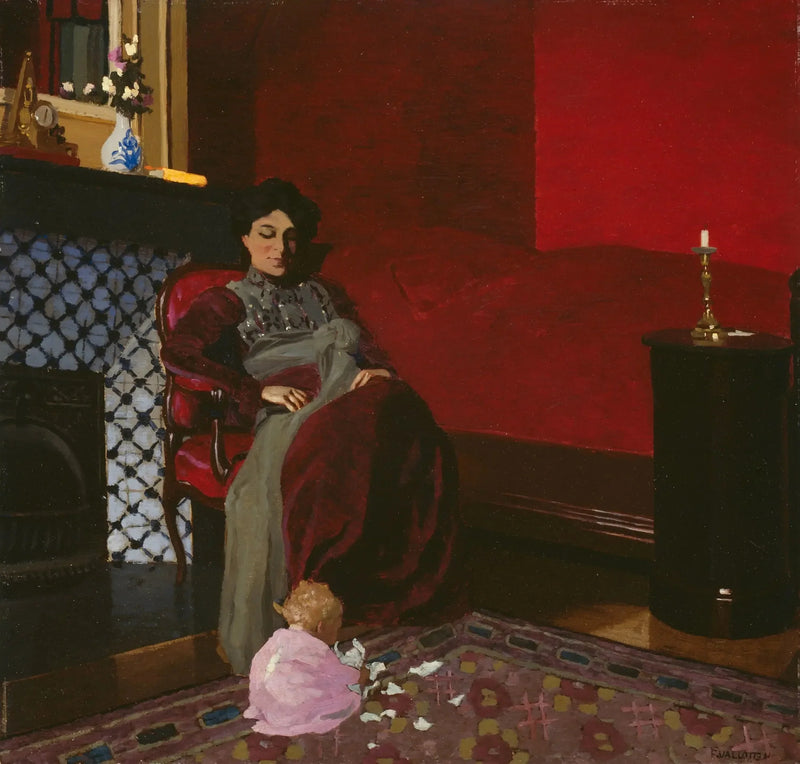 La habitación roja, Étretat - Félix Vallotton