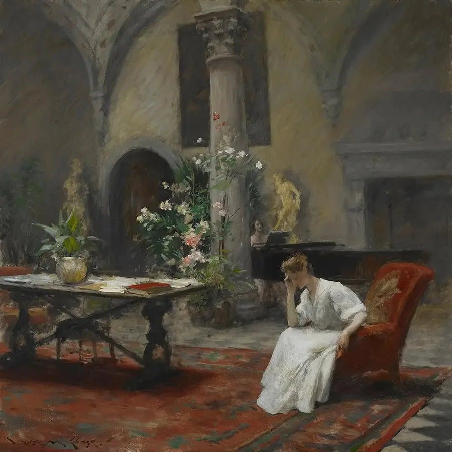 La canción - William Merritt Chase