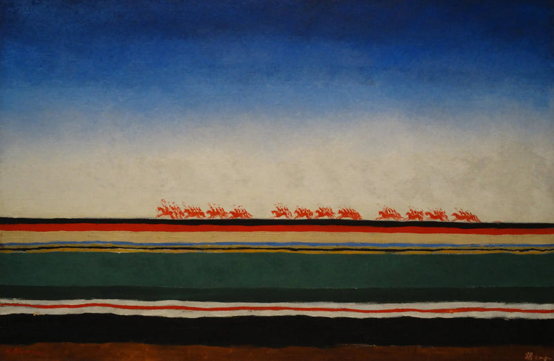 La carga de la caballería roja - Kazimir Malevich