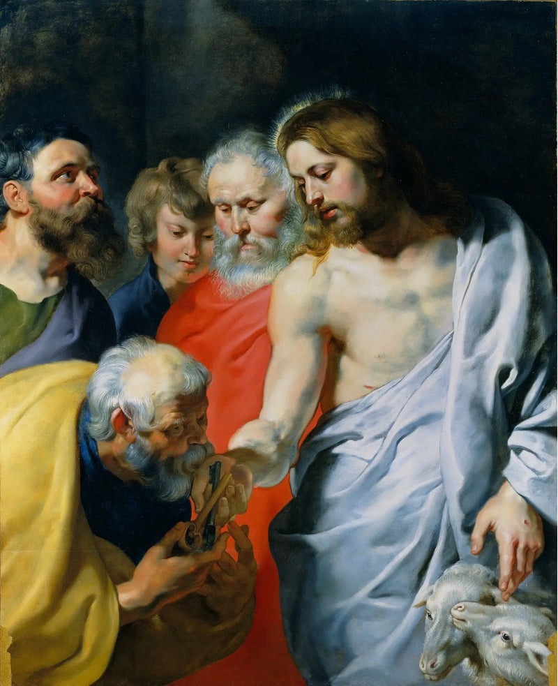 La carga de Cristo a Pedro - Peter Paul Rubens