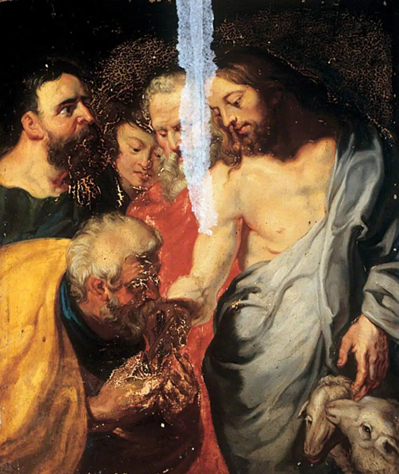 La carga de Cristo a san Pedro - Peter Paul Rubens
