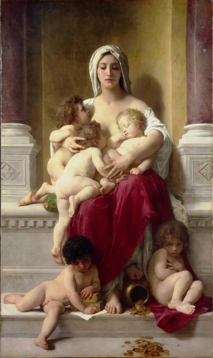La Caridad - Bouguereau