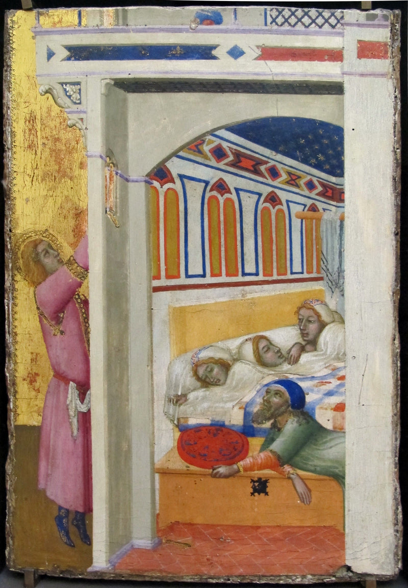 La Caridad de San Nicolás de Bari - Ambrogio Lorenzetti
