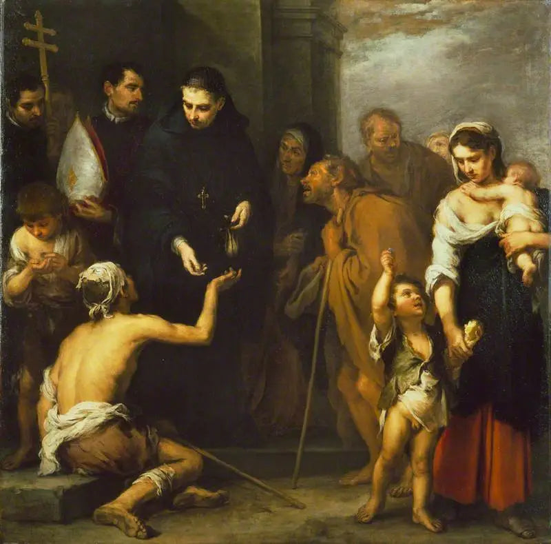 La Caridad de San Tomás de Villanueva - Bartolomé Esteban Murillo