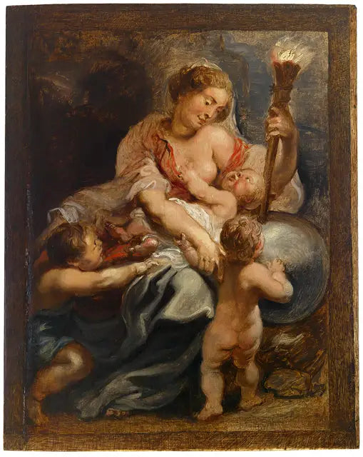 La caridad ilumina el mundo - Peter Paul Rubens