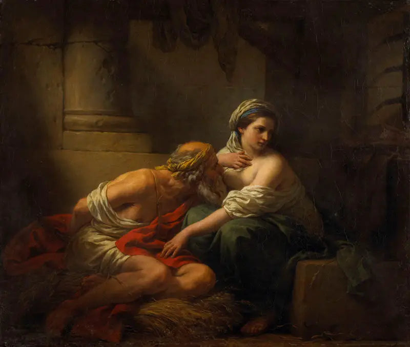 La Caridad Romana - Louis Jean François Lagrenée