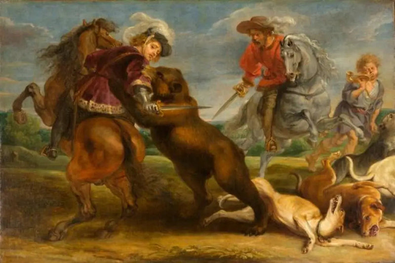 La caza del oso - Peter Paul Rubens