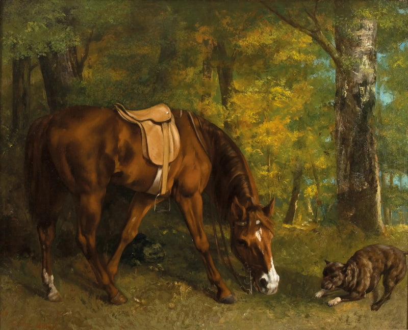 La Caza del zorro - Gustave Courbet