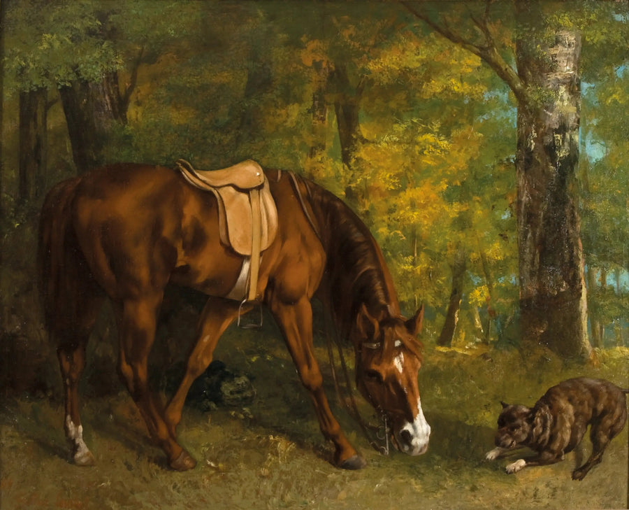La Caza del zorro - Gustave Courbet